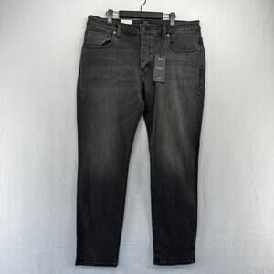NEUW jeans Mens 36x32 Black Lou Slim Moonshake denim Slim Straight Stockholm NEW